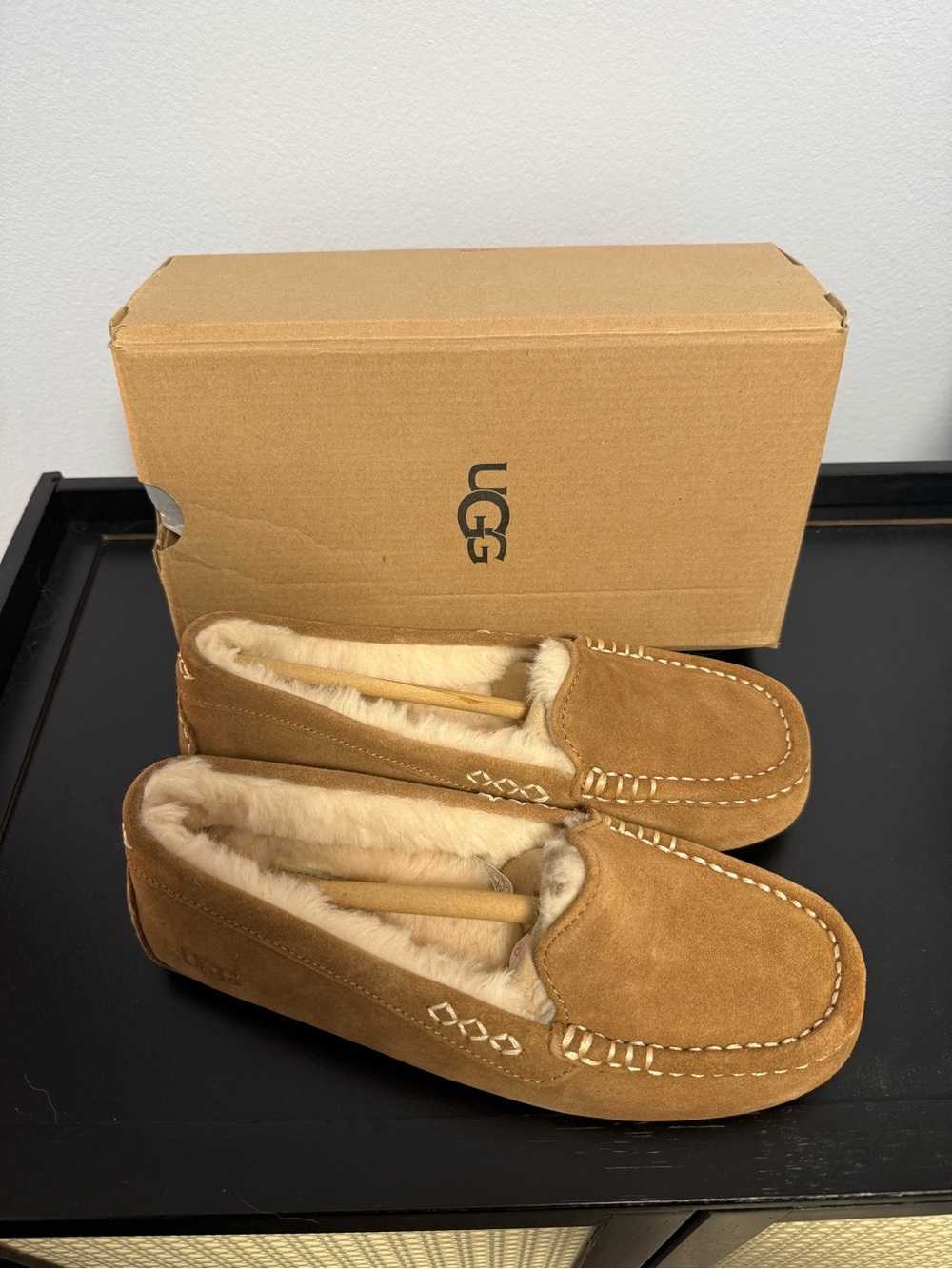 UGG Men’s Chestnut Suede Moccasin Slippers